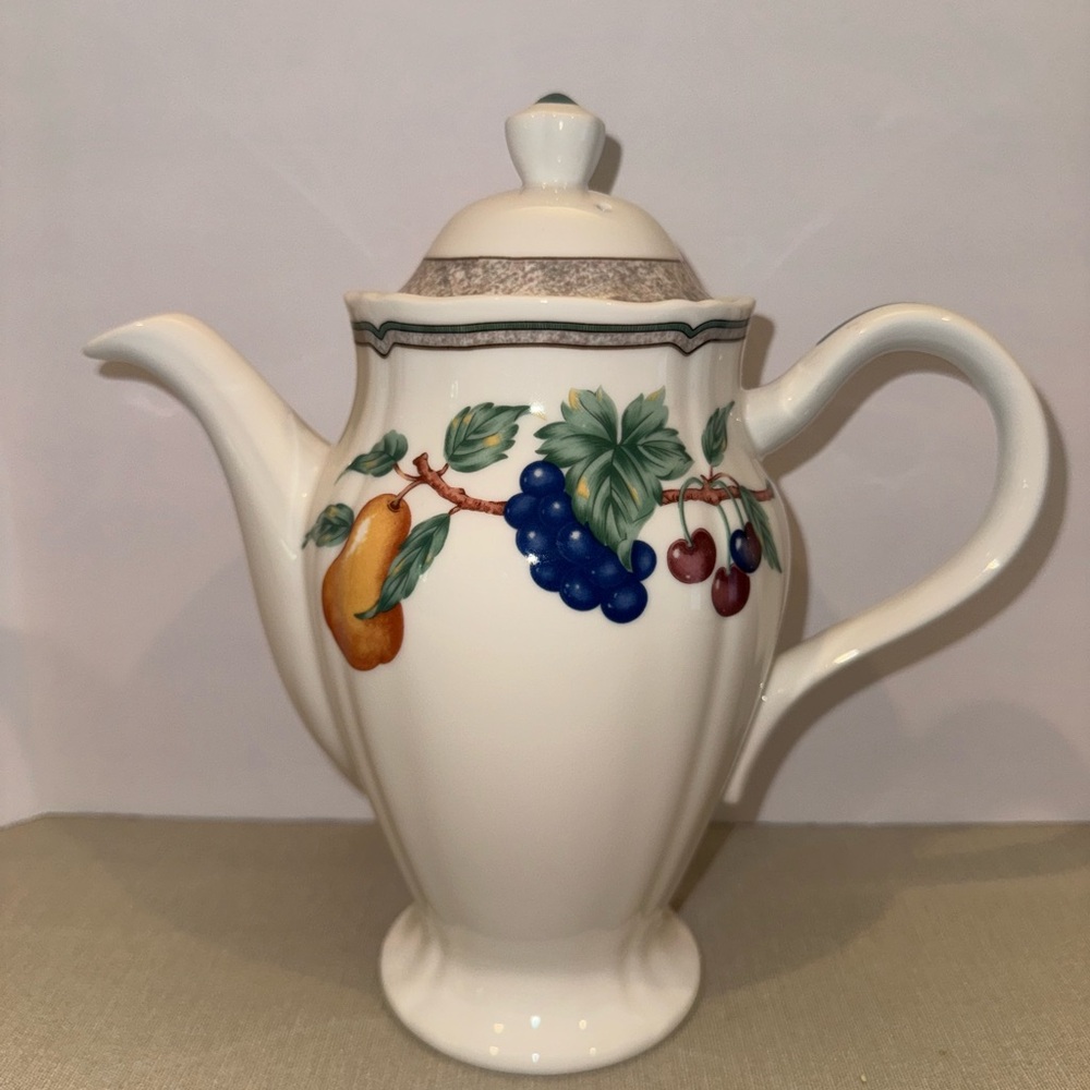 Vintage Noritake Homecraft Orchard Estate Coffee or Tea Pot with Lid 9236 RARE